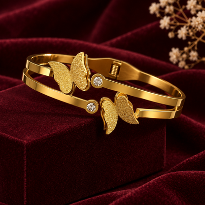 Butterfly Gold Bangle