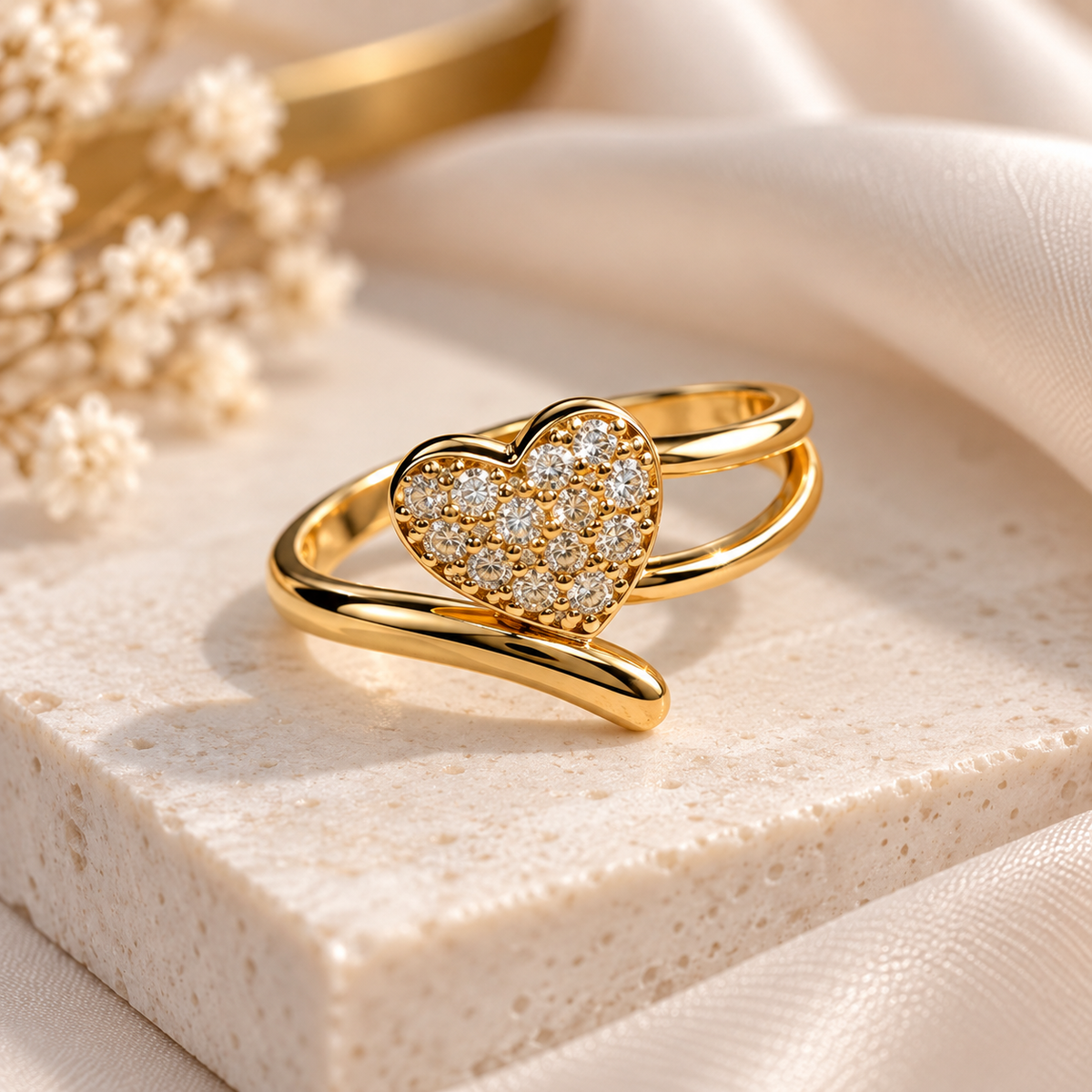 Heart Stone Ring, alternate view