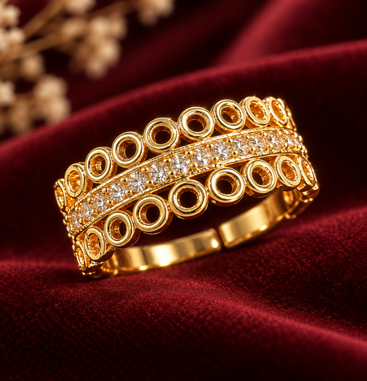Golden Loop Ring, alternate view