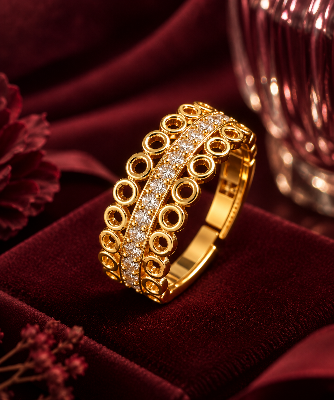Golden Loop Ring, alternate view
