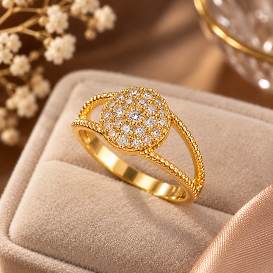 Round Double Band Ring, alternate view