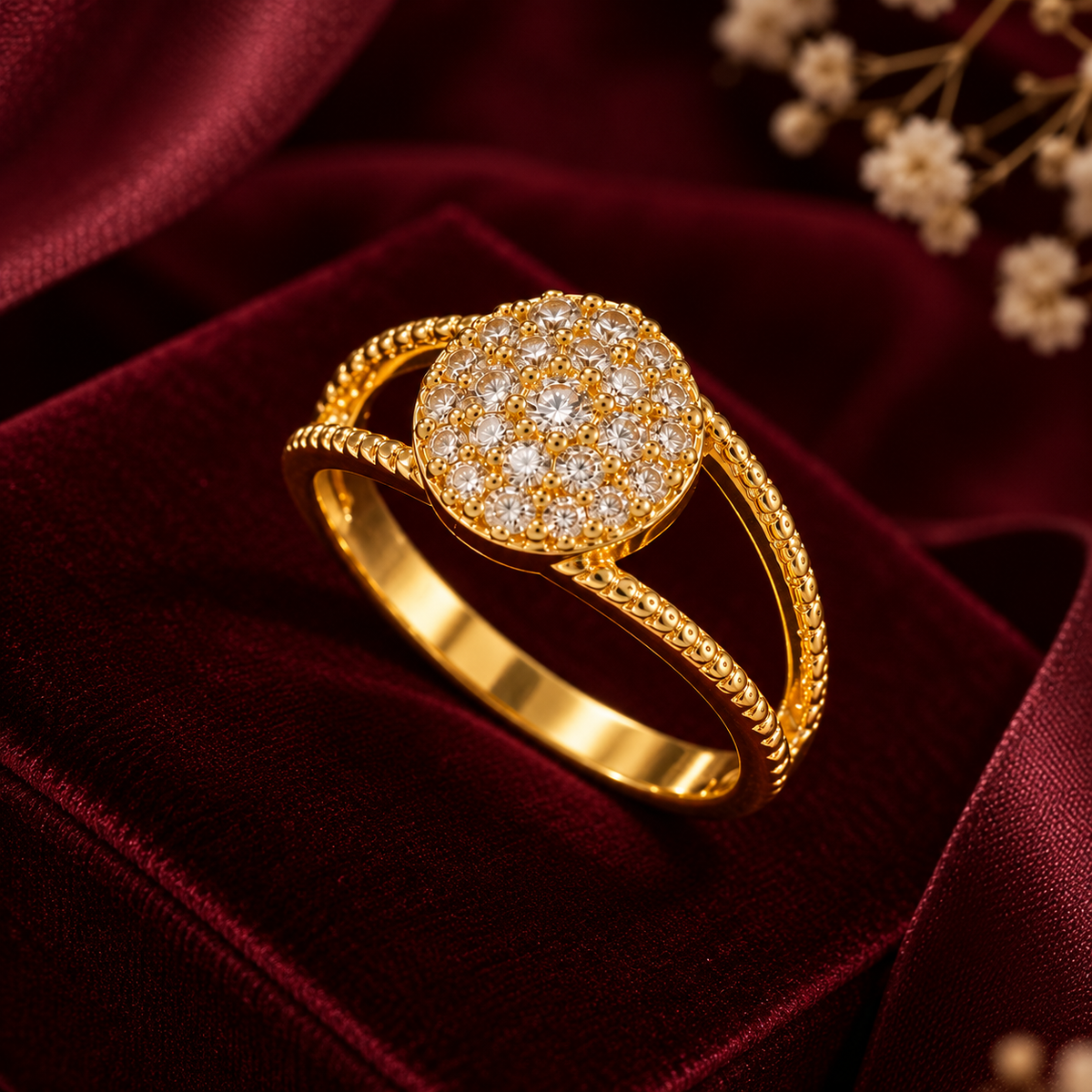 Round Double Band Ring, alternate view