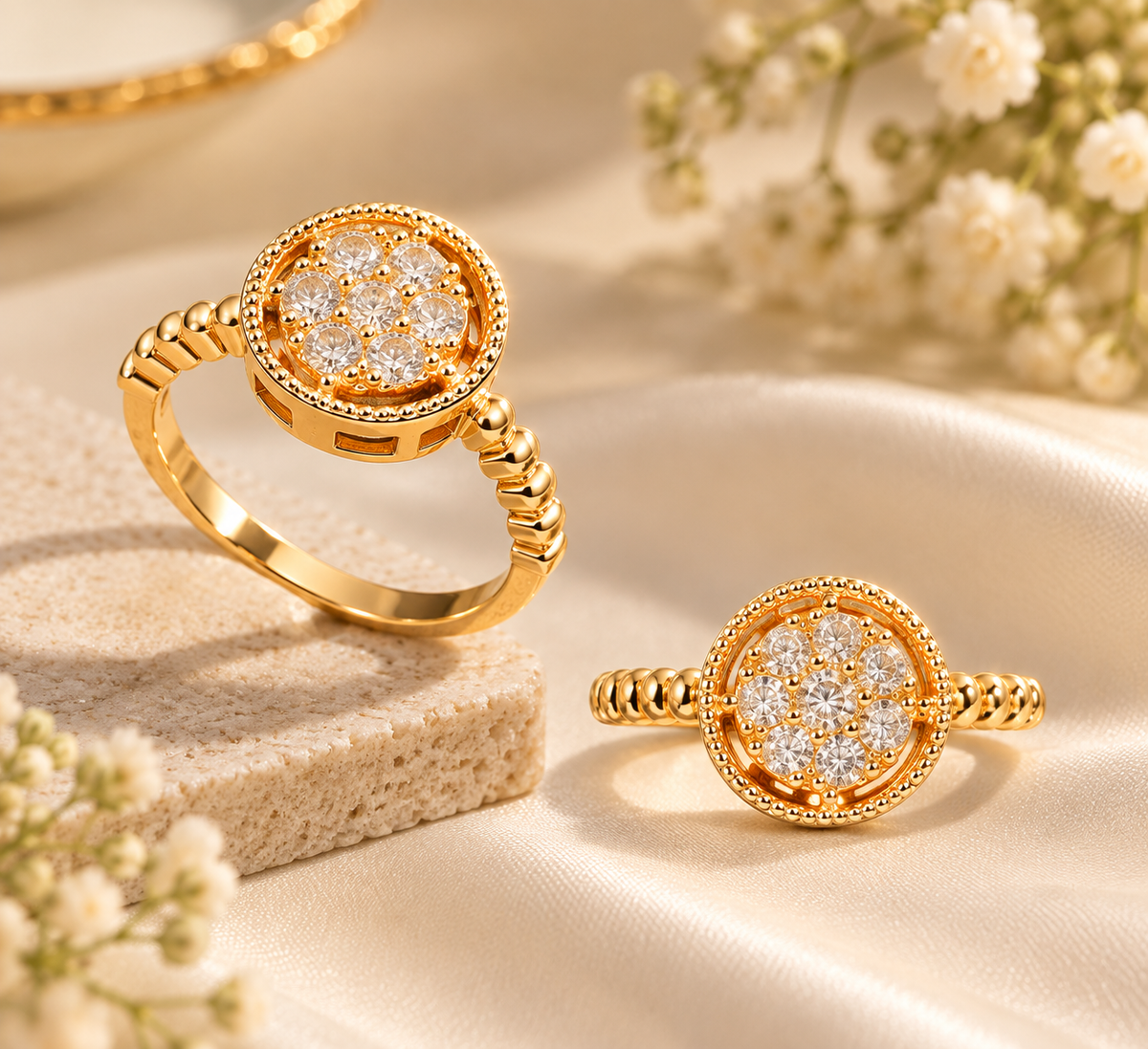 Round Cluster Ring, alternate view