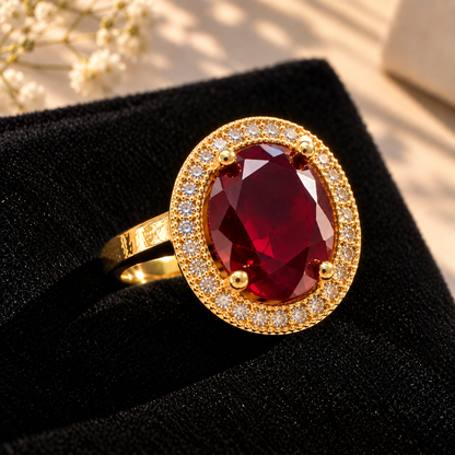 Classic Stone Ring, alternate view