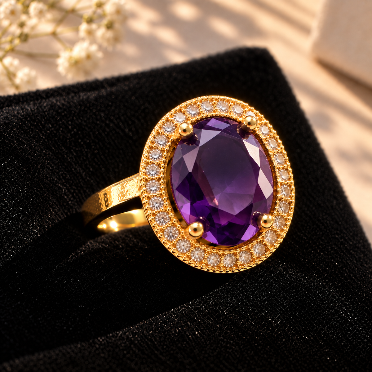 Classic Stone Ring, alternate view