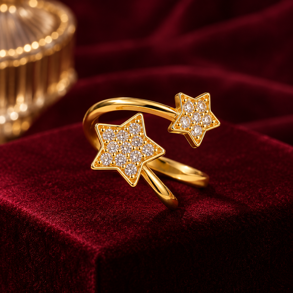 Double Star Ring, alternate view