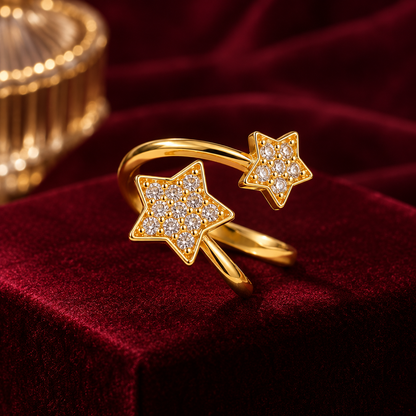 Double Star Ring, alternate view