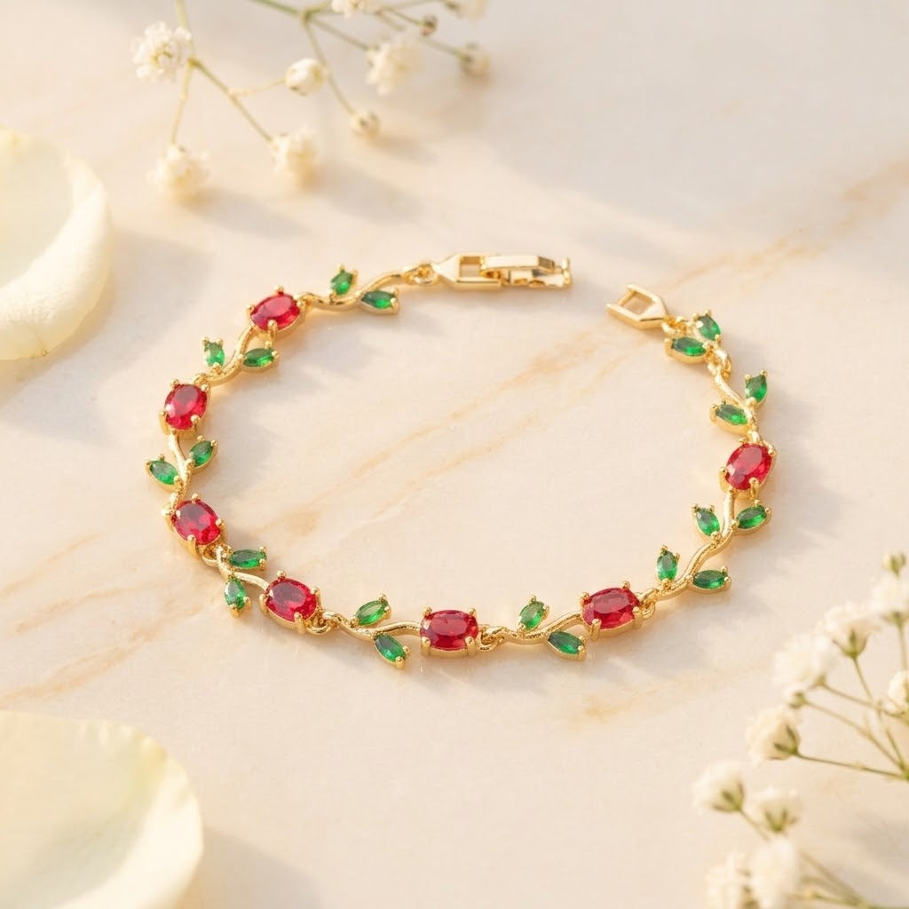Tulip Vine Bracelet, alternate view