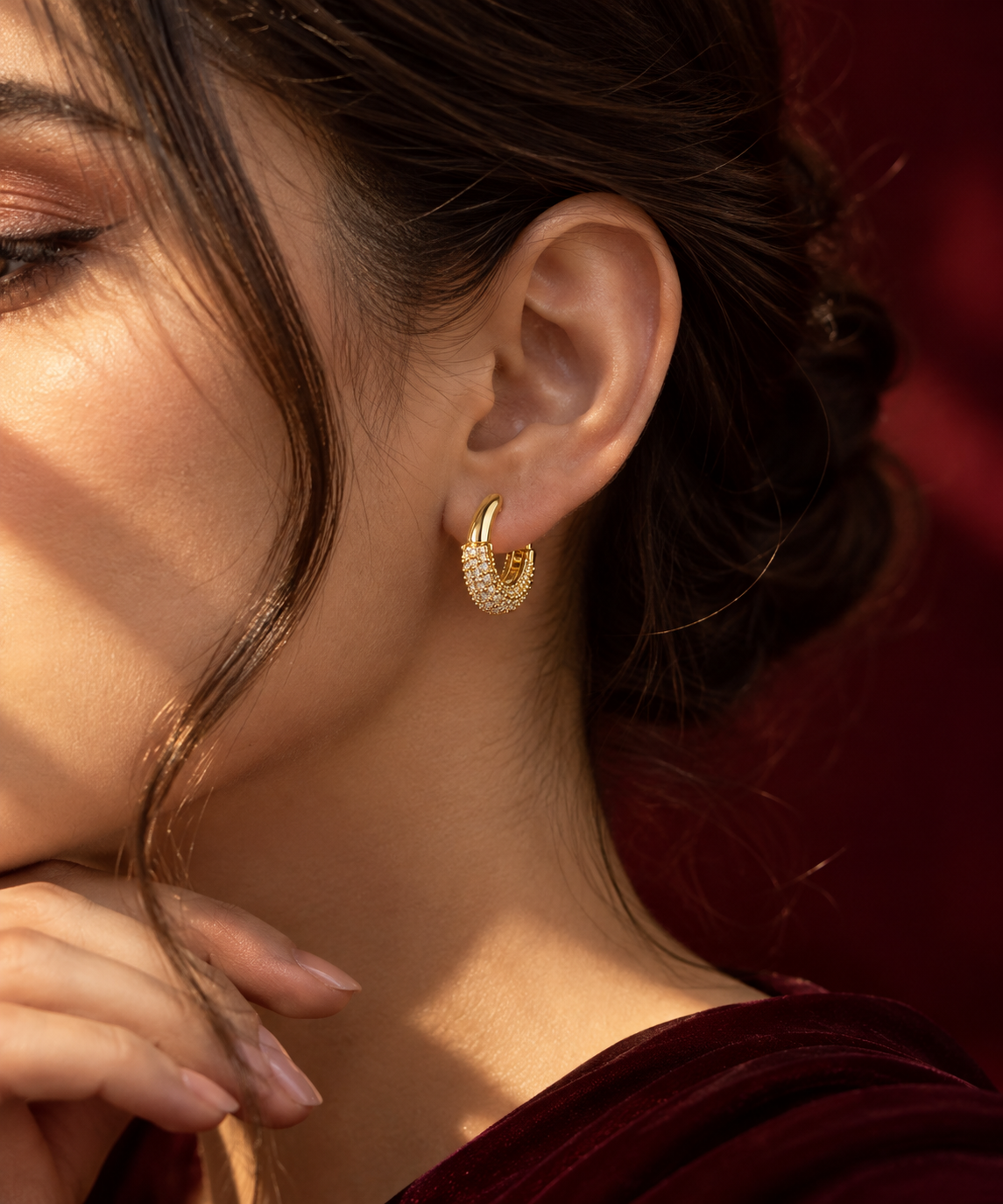 Hoop Earrings, alternate view