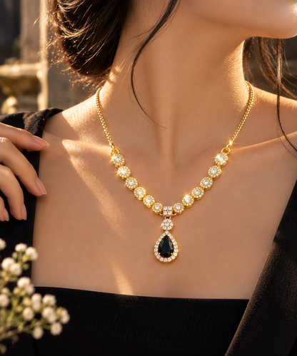 Teardrop Zircon Jewelry Set, alternate view