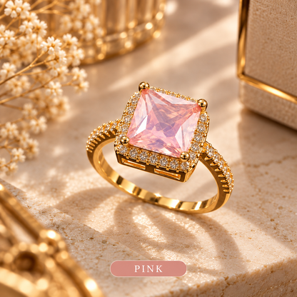 Square Stone Ring, alternate view