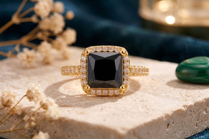 Square Stone Ring
